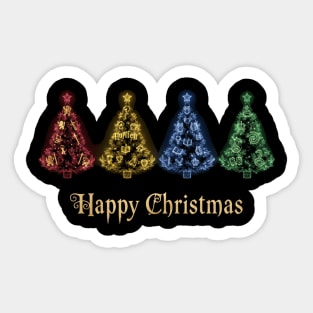 Christmas Tree, HP Wizard Houses Christmas Tree Sticker